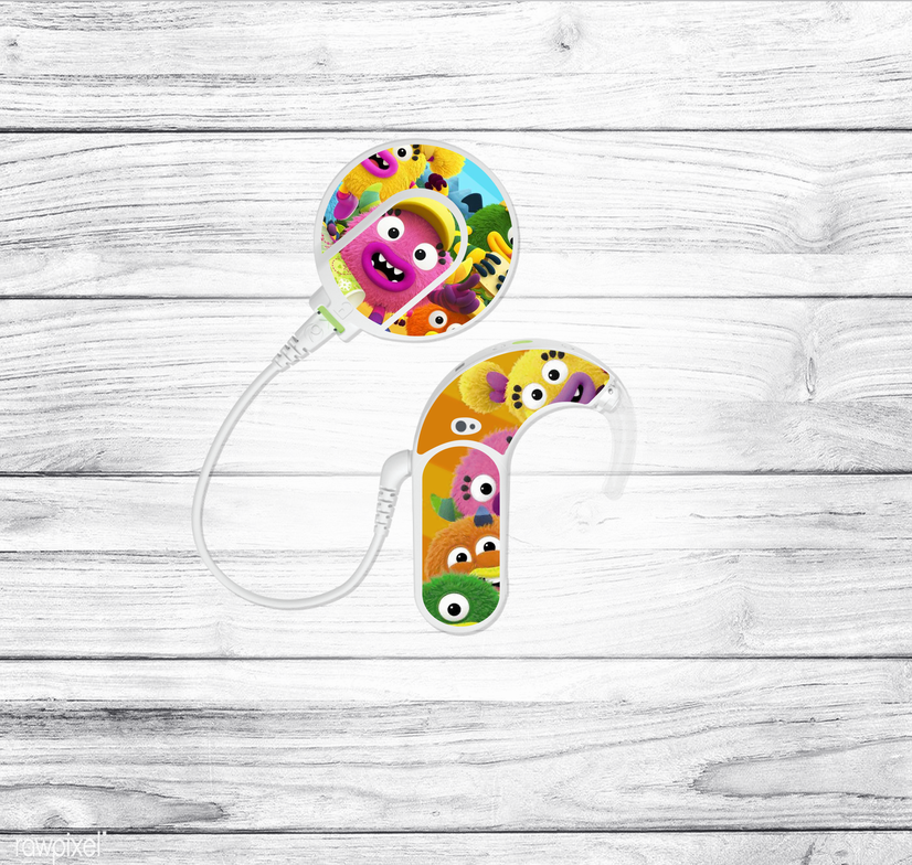 Pegatinas MED-EL Sonnet 1 y Sonnet 2 - Momonsters